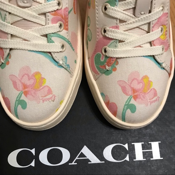 🌺🍃 Coach Clip Low Top Sneaker Dreamy Floral Print  6.5 7 8 8.5 9 9.5 10 11 - Picture 12 of 15